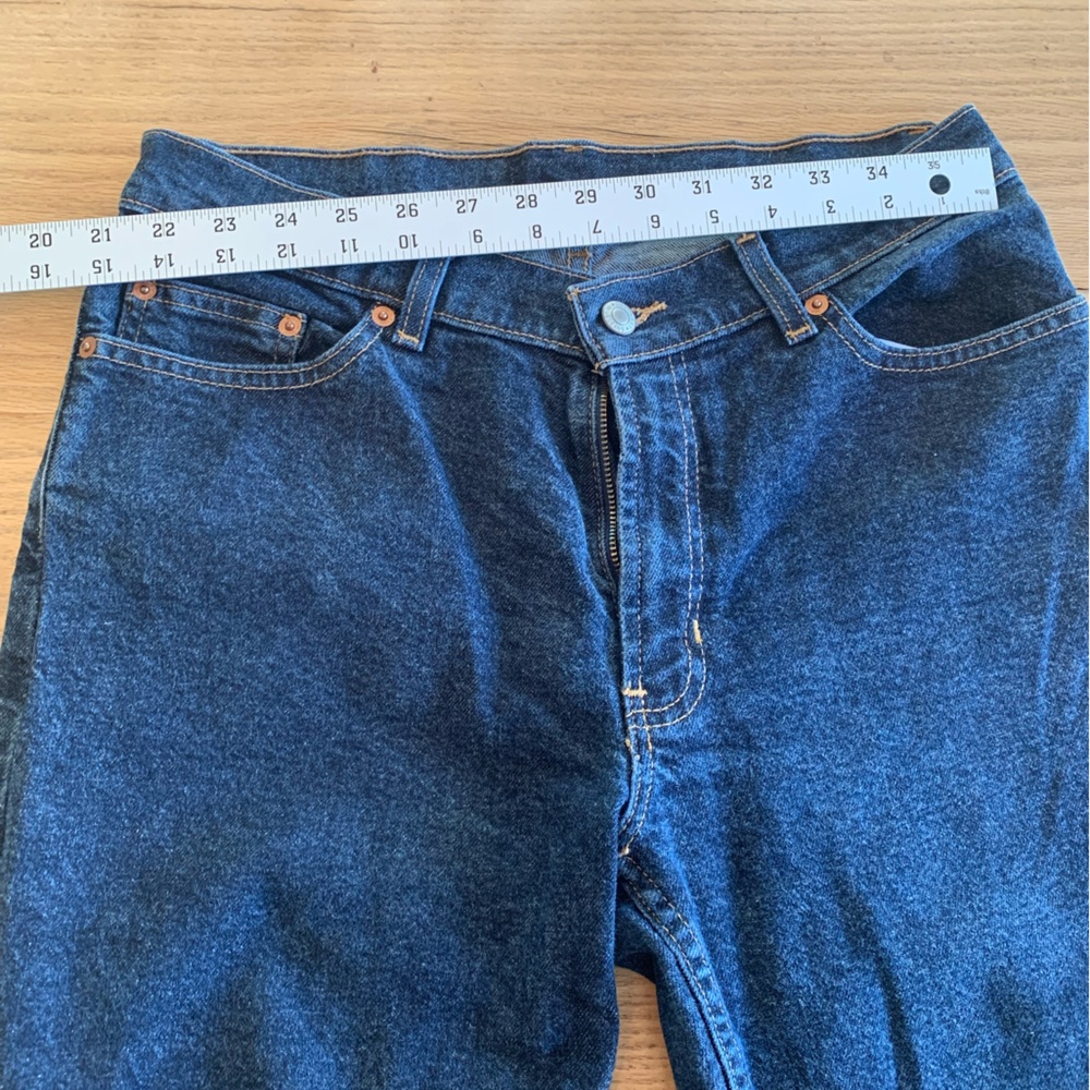 Old Navy Cropped Jeans Midrise Slit Hem Dark Wash Blue Women’s 6? (See pics) pr - Picture 2 of 7